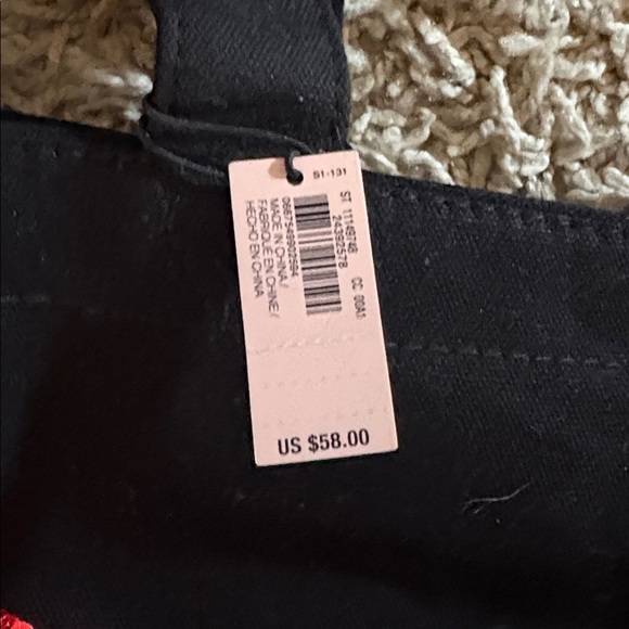 Victoria's Secret Black Tote with Red Accents - Picture 3 of 7